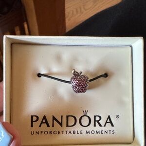 Pandora Sparkling Red Apple Charm